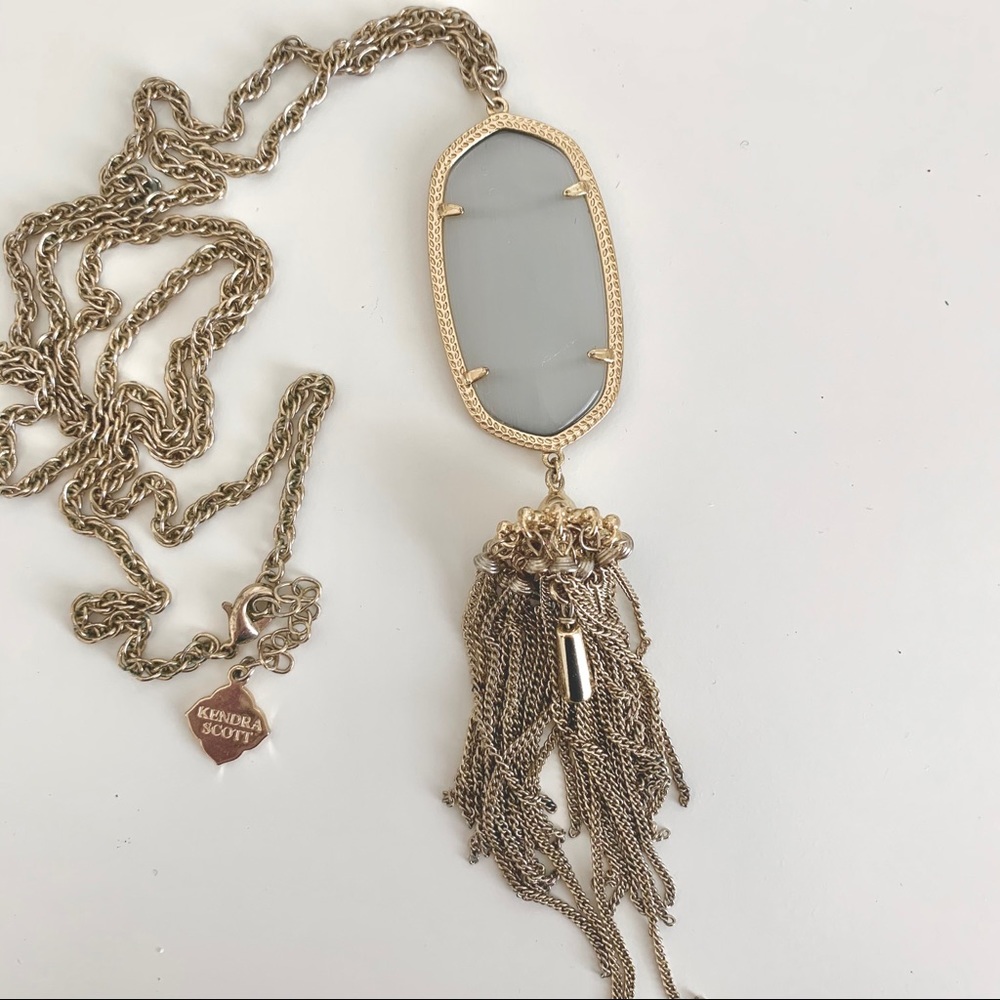 Kendra Scott Rayne Necklace Slate Cat’s Eye